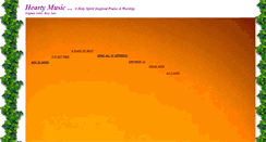 Desktop Screenshot of music.heartycreations.com