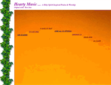 Tablet Screenshot of music.heartycreations.com